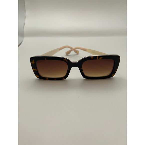 Christian Siriano Accessories - Christian Siriano Rectangle Sunglasses Tortoiseshell Blush Pink Gold CS Logo
